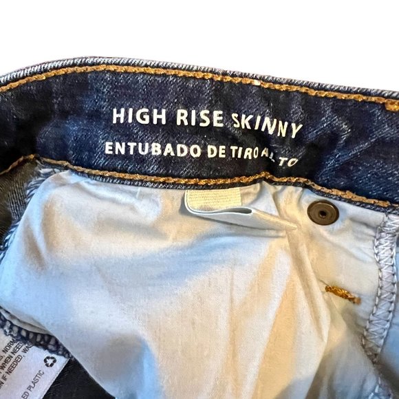Universal Thread High Rise Skinny Dark Wash Blue Jeans Women's Size 4/27R - Picture 4 of 7